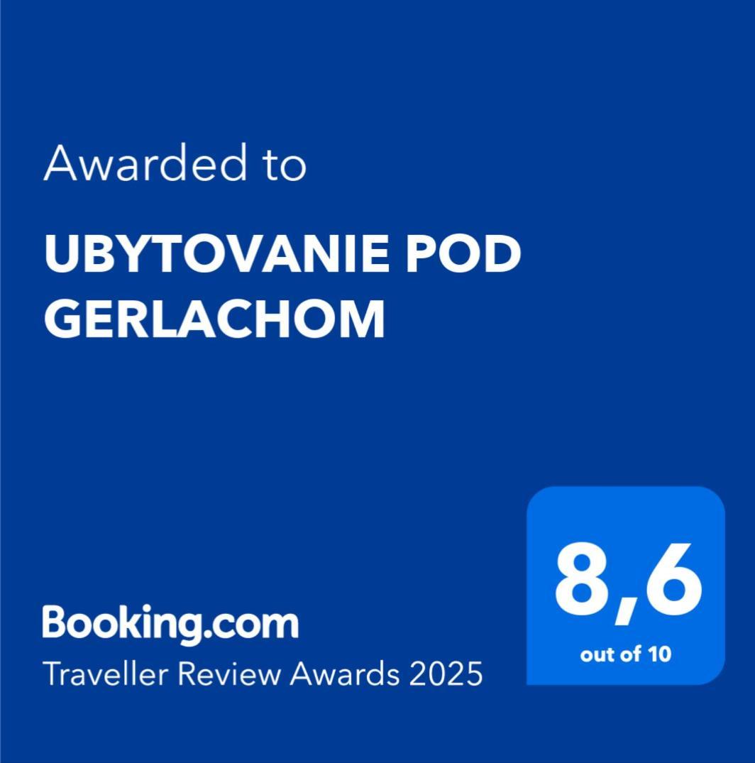 Vysoké Tatry Ubytovanie Pod Gerlachom מראה חיצוני תמונה